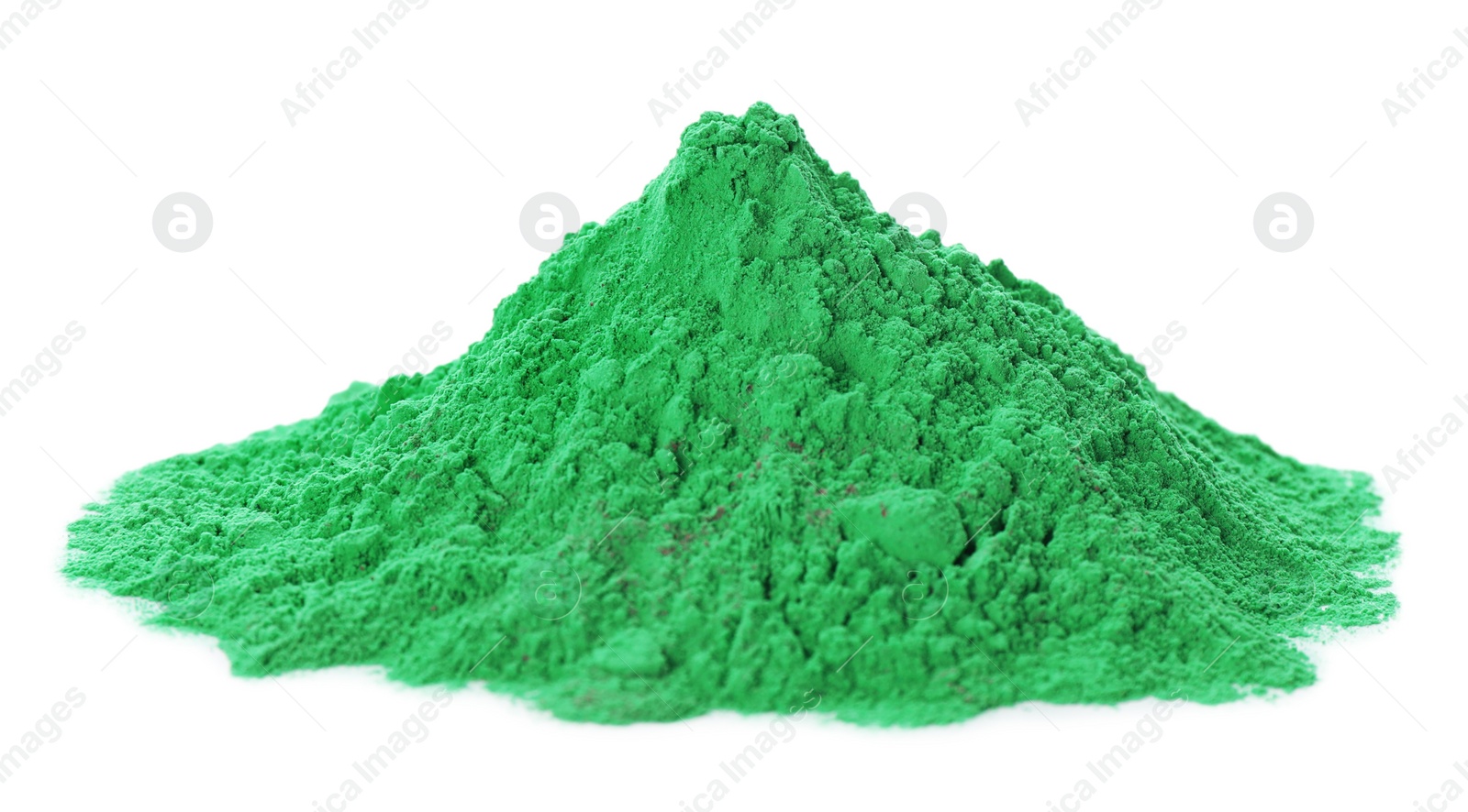 Green powder dye on white background. Holi festival Photo of Green powder dye on white background. Holi festival