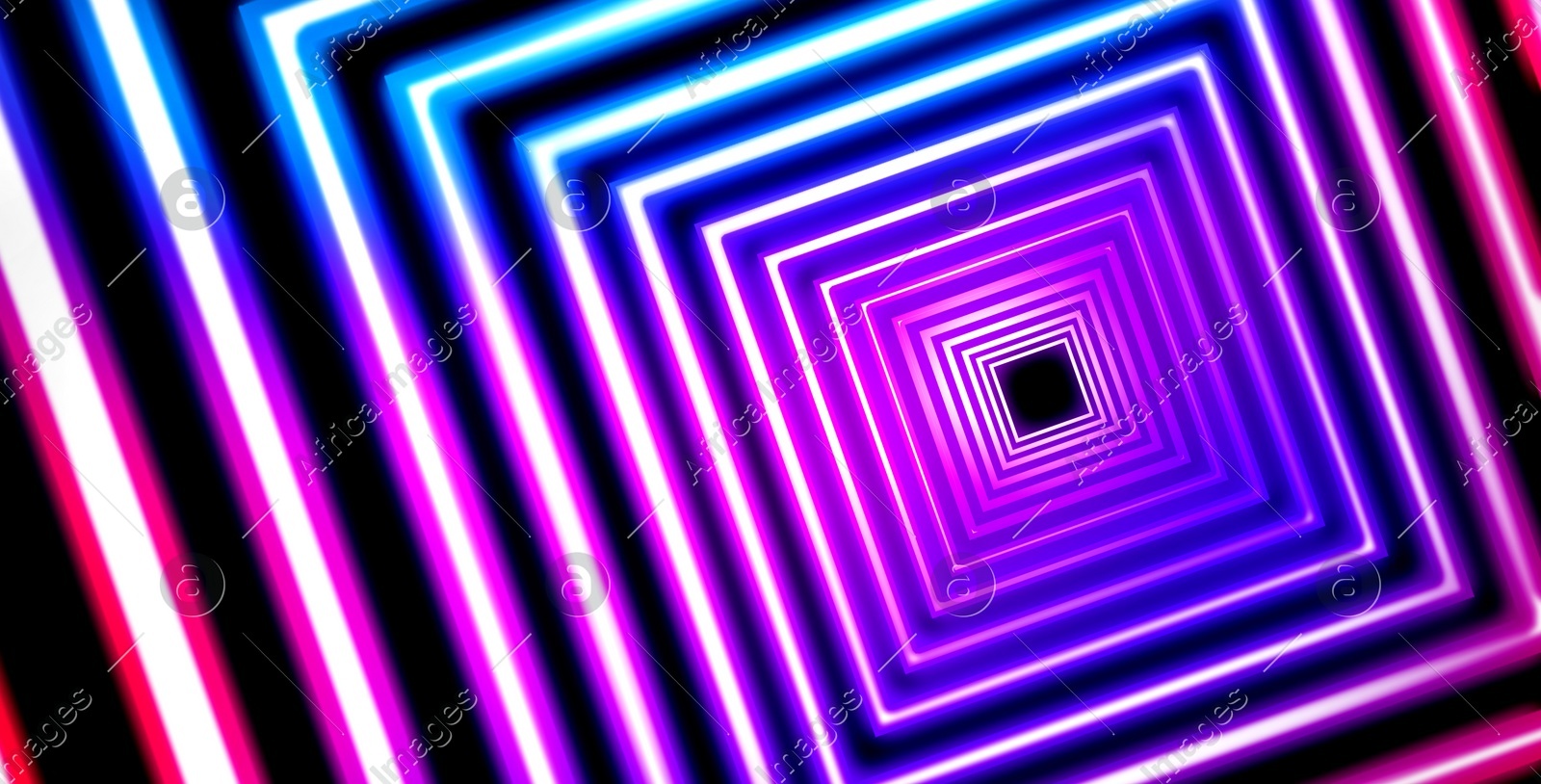 Neon geometric pattern on black background. Banner design Illustration of Neon geometric pattern on black background. Banner design