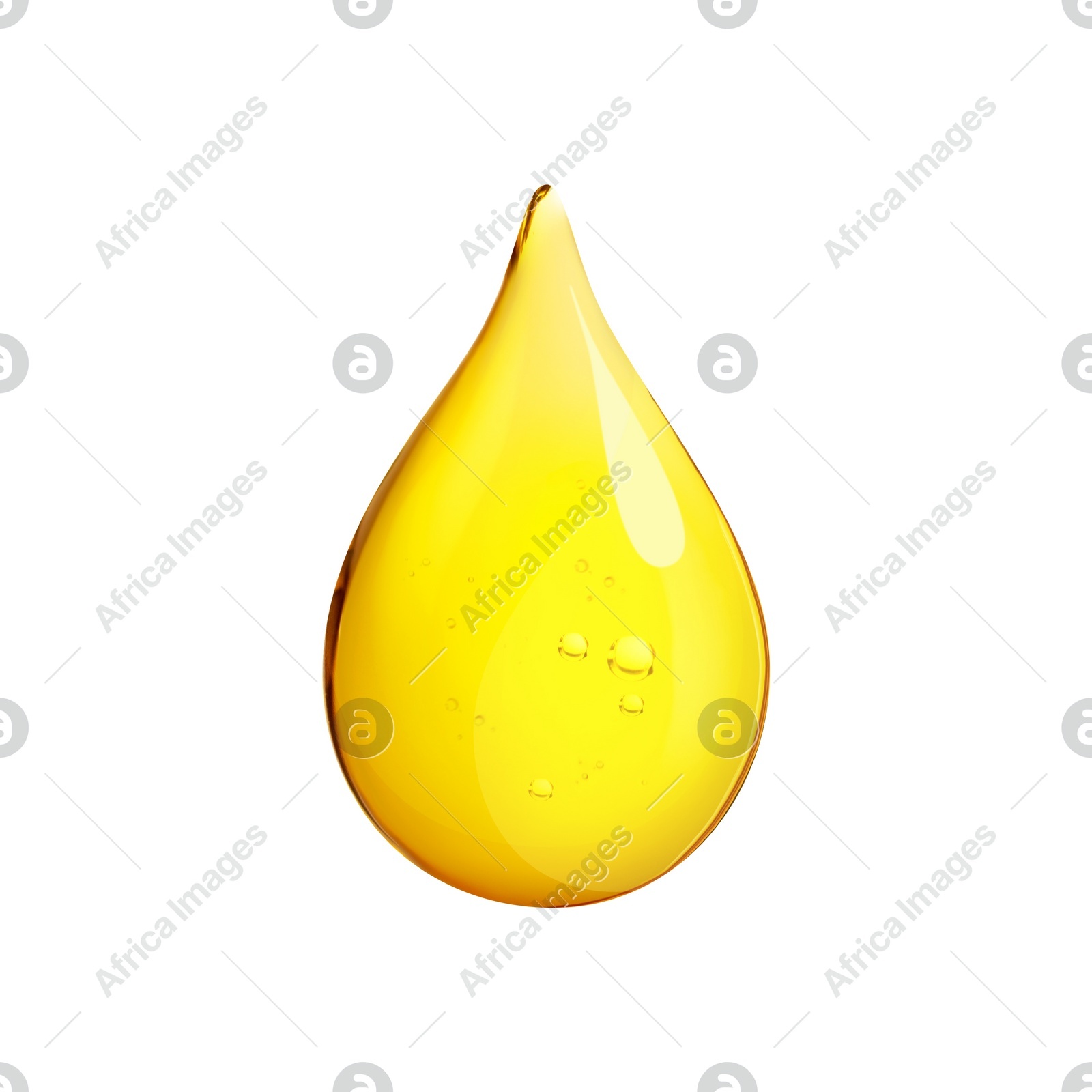 Vegetable oil drop with bubbles on white background Illustration of Vegetable oil drop with bubbles on white background