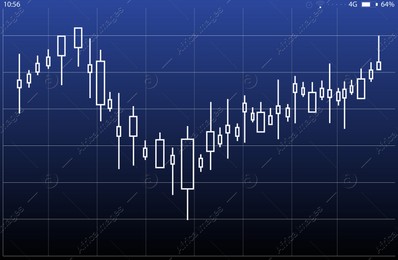 Tablet display with design of graph. Illustration Illustration of Tablet display with design of graph. Illustration
