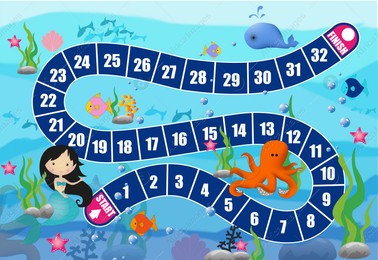 Bright illustration for children's board game. Playtime Illustration of Bright illustration for children's board game. Playtime