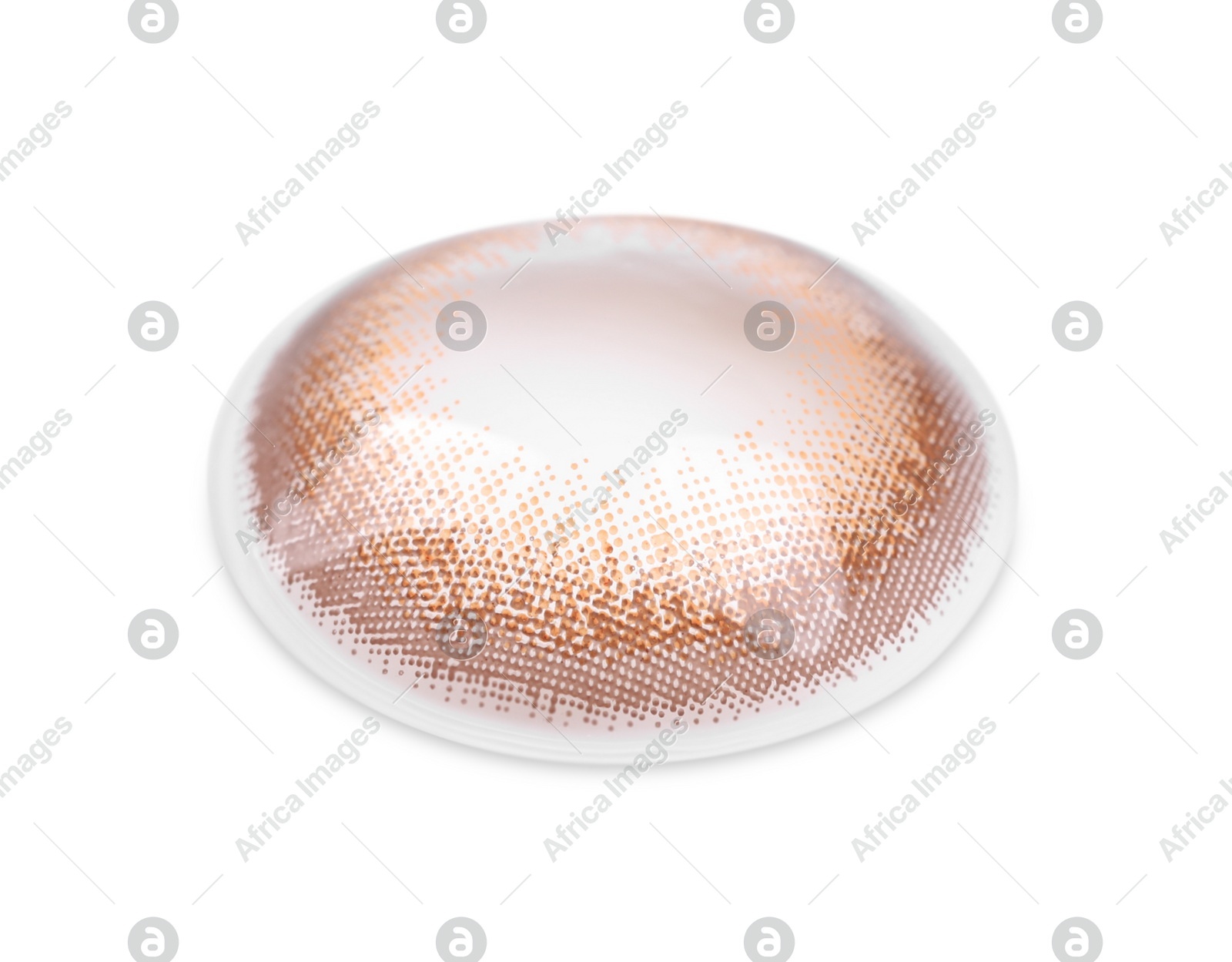 One color contact lens isolated on white Photo of One color contact lens isolated on white