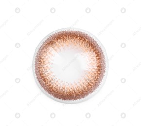 Color contact lens isolated on white, top view Photo of Color contact lens isolated on white, top view