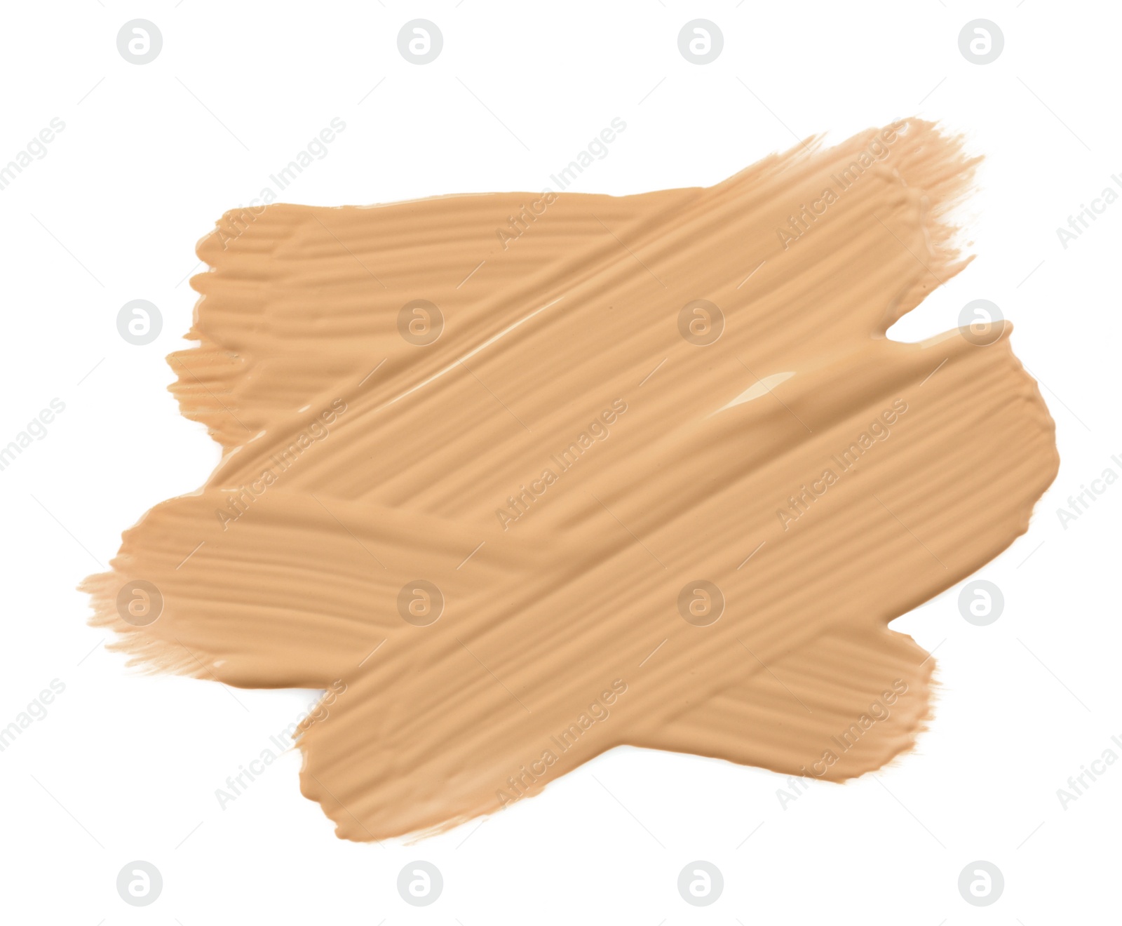 Sample of liquid skin foundation on white background, top view Photo of Sample of liquid skin foundation on white background, top view