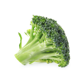 Fresh broccoli isolated on white. Edible green plant Photo of Fresh broccoli isolated on white. Edible green plant