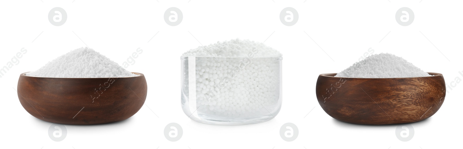 Set with ammonium nitrate pellets on white background, banner design. Mineral fertilizer Image of Set with ammonium nitrate pellets on white background, banner design. Mineral fertilizer