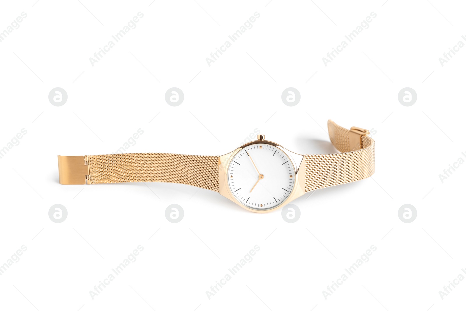 Luxury wrist watch isolated on white. Fashion accessory Photo of Luxury wrist watch isolated on white. Fashion accessory