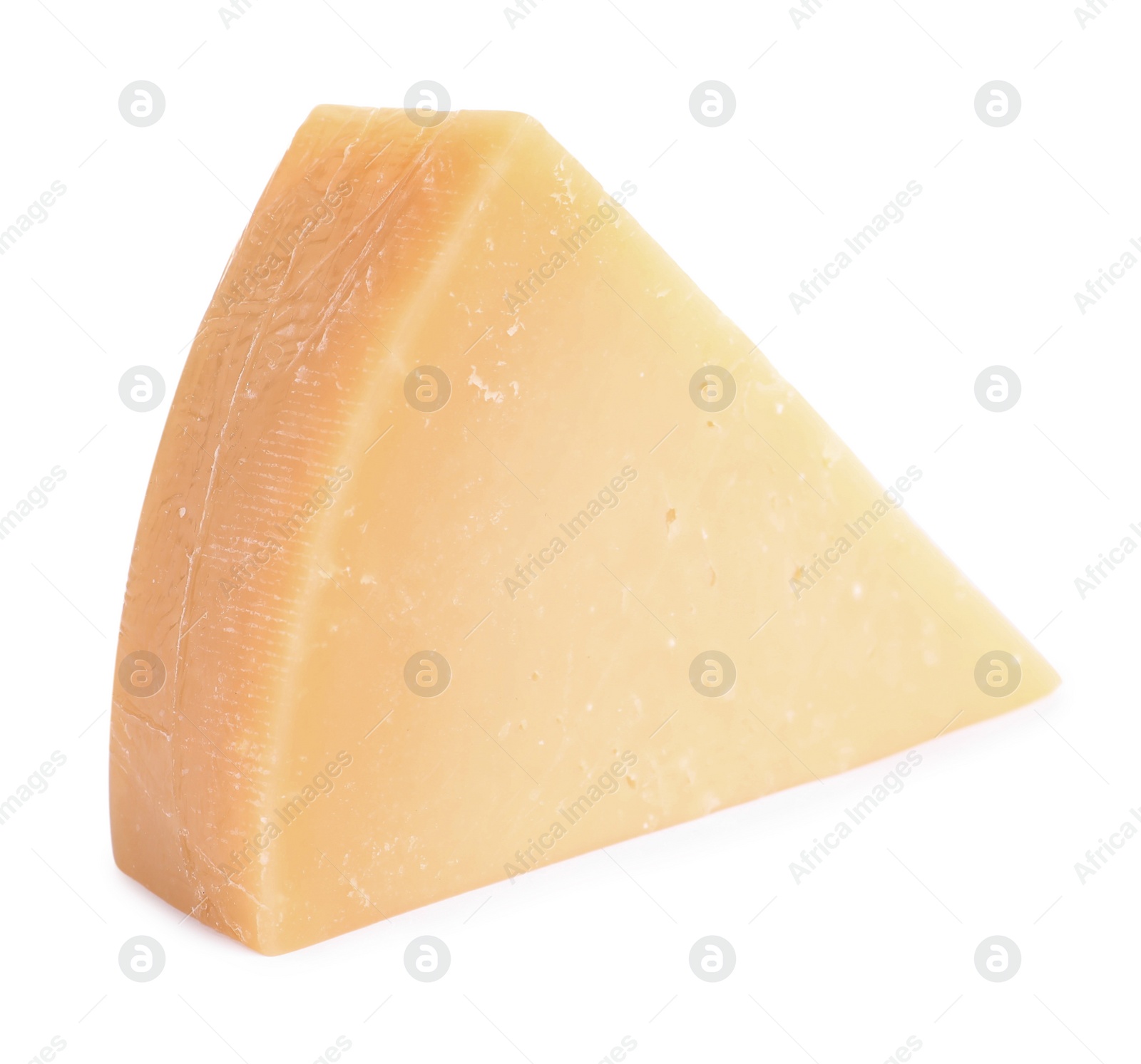 Piece of delicious parmesan cheese isolated on white Photo of Piece of delicious parmesan cheese isolated on white