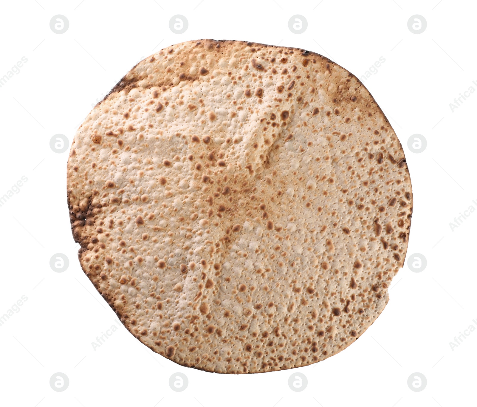 Tasty matzo isolated on white, top view. Passover (Pesach) celebration Photo of Tasty matzo isolated on white, top view. Passover (Pesach) celebration