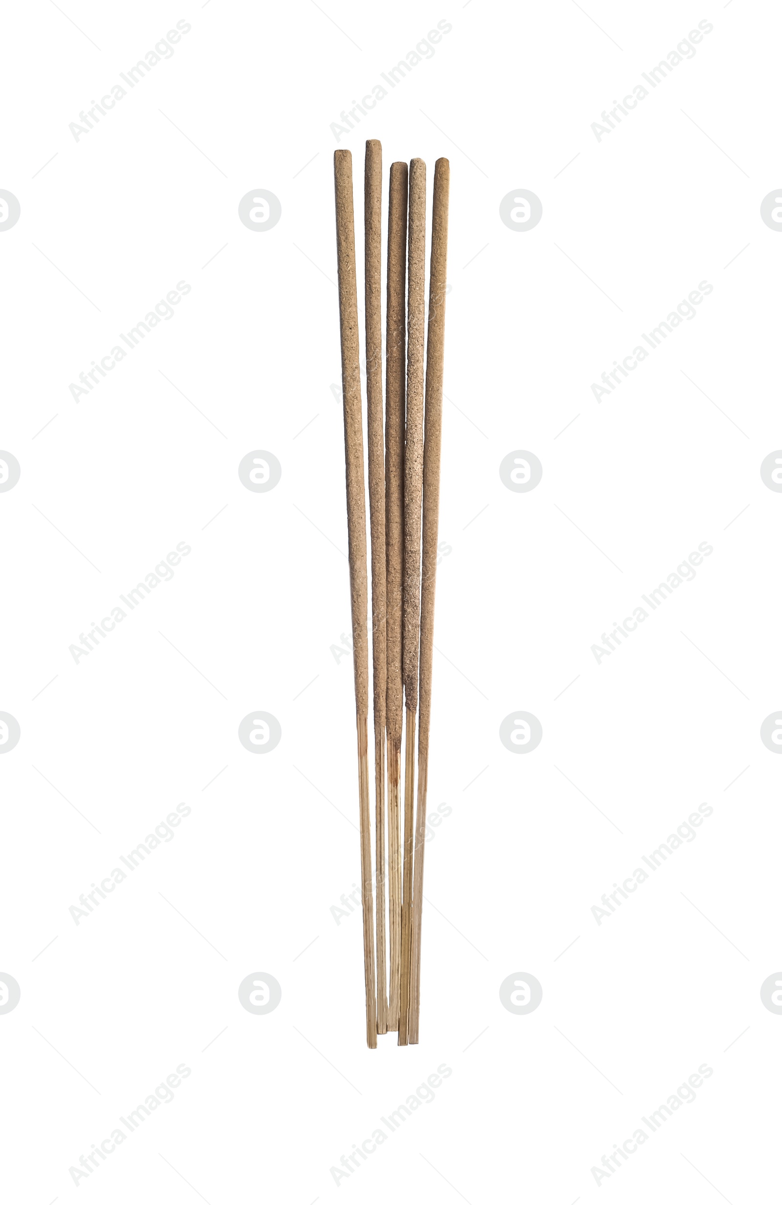 Many aromatic incense sticks on white background Photo of Many aromatic incense sticks on white background