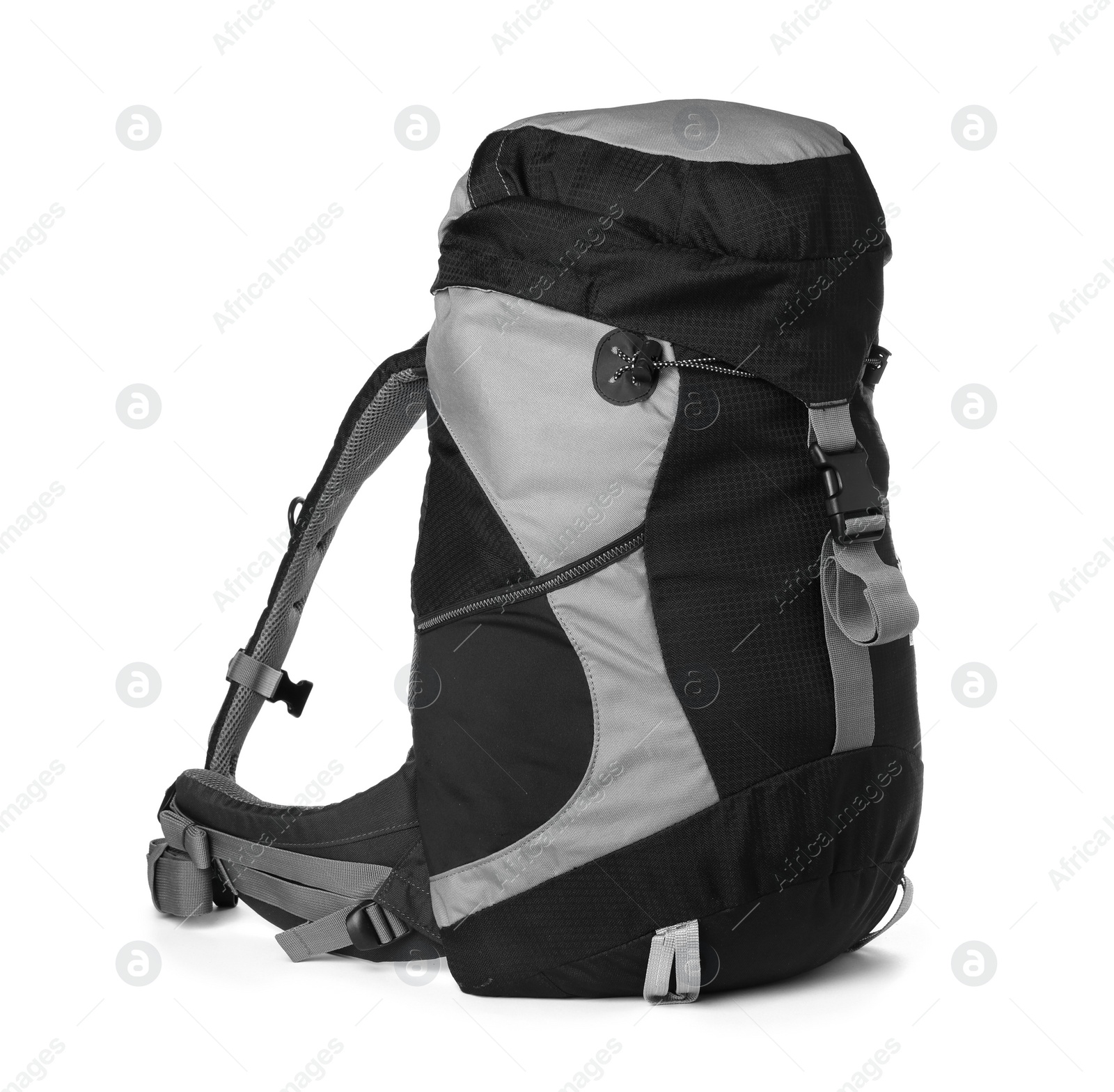 Photo of Hiking backpack isolated on white. Camping tourism