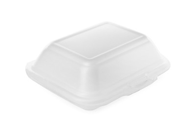 Photo of Disposable plastic lunch box isolated on white