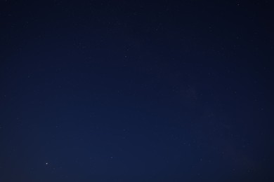 Picturesque view of starry sky at night Photo of Picturesque view of starry sky at night