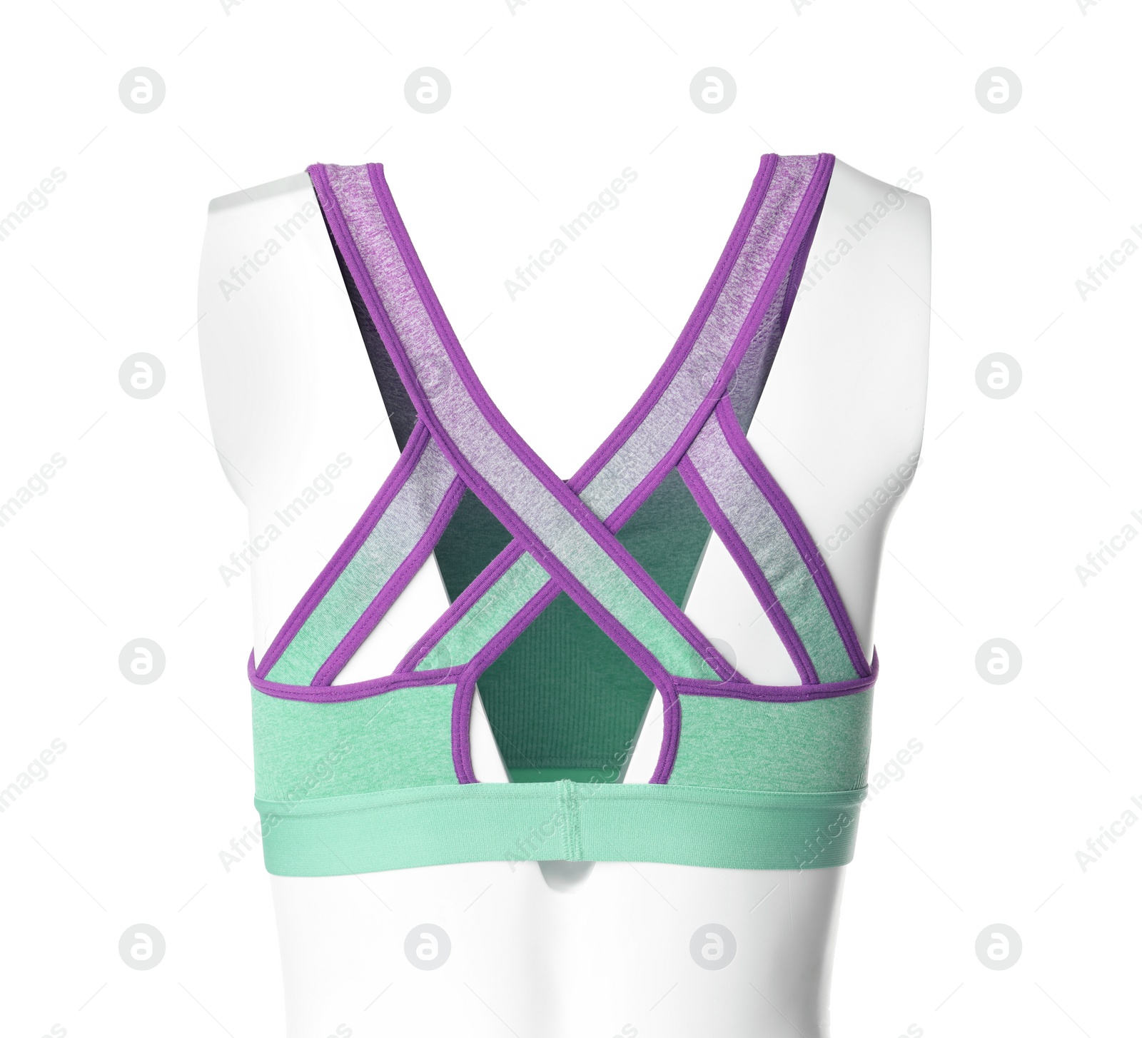 Women's top isolated on white. Sports clothing Photo of Women's top isolated on white. Sports clothing