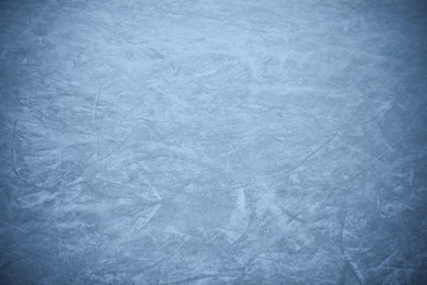 Frozen ice skating surface as background. Winter season Photo of Frozen ice skating surface as background. Winter season