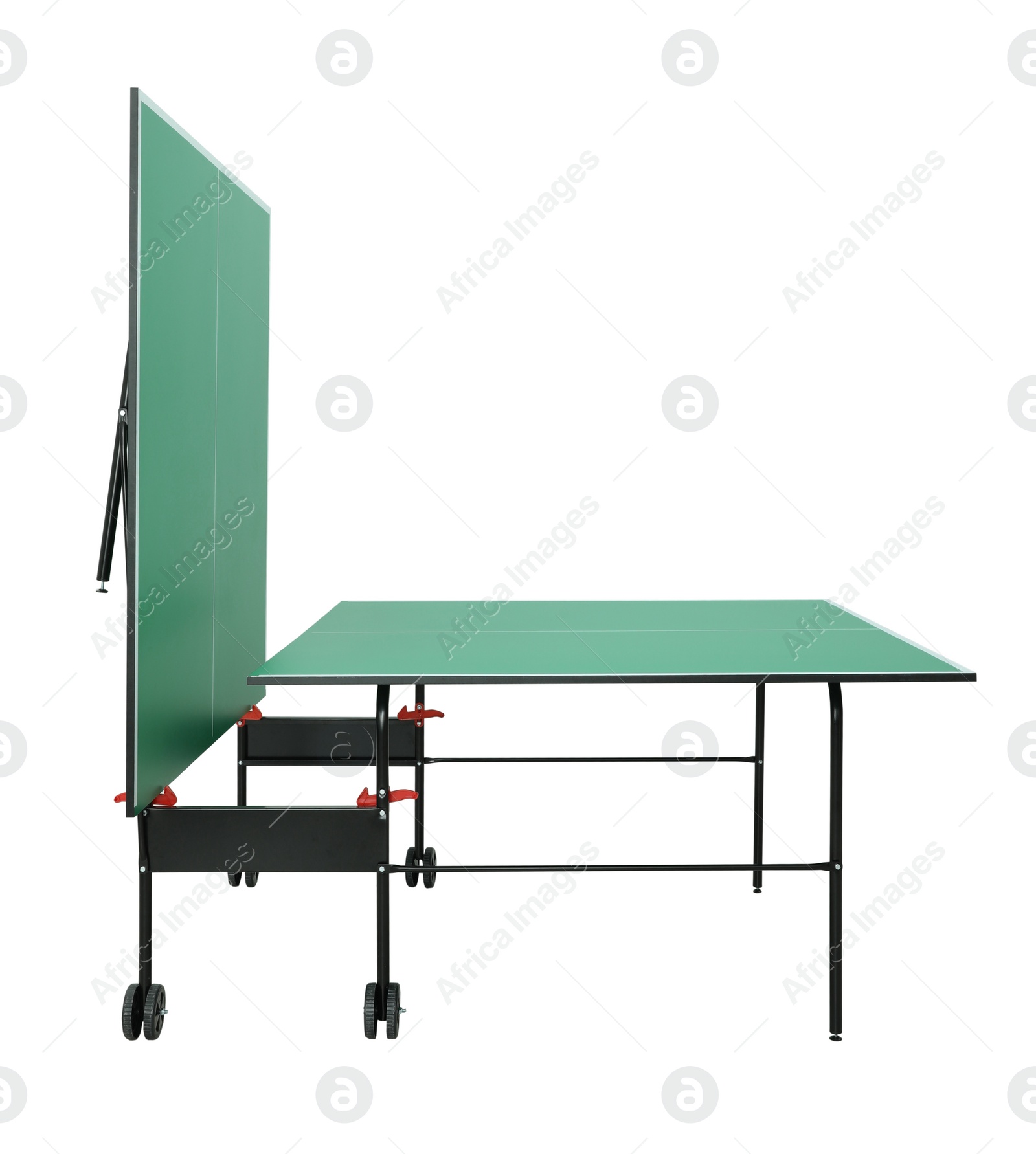Green ping pong table isolated on white Image of Green ping pong table isolated on white