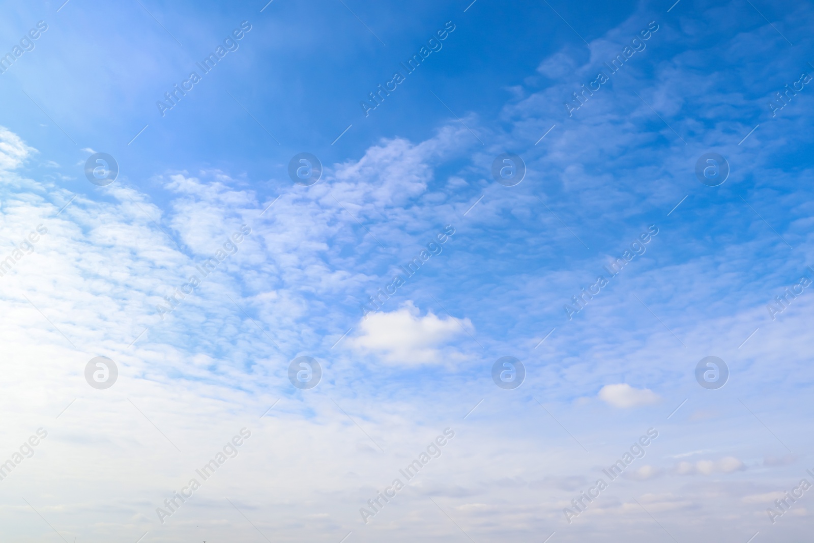 Photo of Beautiful blue sky with white clouds on sunny day