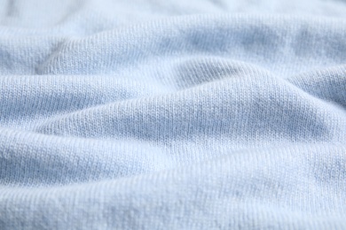 Warm cashmere sweater as background, closeup view Photo of Warm cashmere sweater as background, closeup view