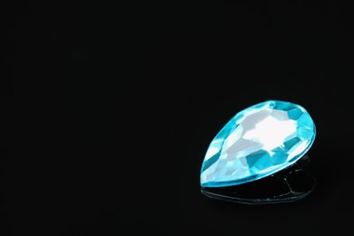 Beautiful gemstone for jewelry on black background Image of Beautiful gemstone for jewelry on black background