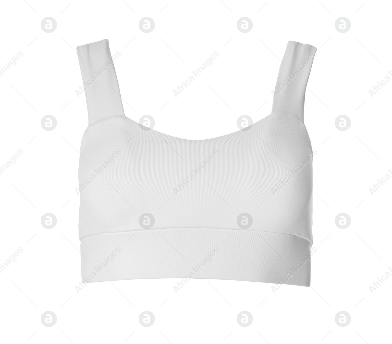 Women's top isolated on white. Sports clothing Photo of Women's top isolated on white. Sports clothing