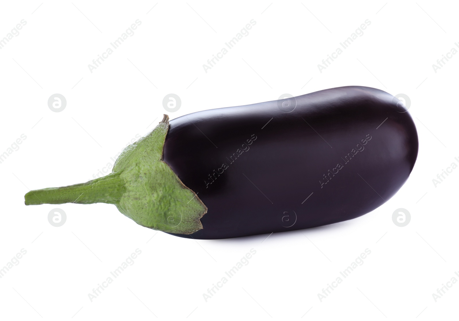 Fresh ripe purple eggplant isolated on white Photo of Fresh ripe purple eggplant isolated on white