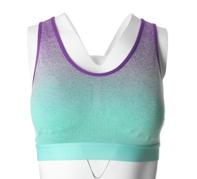 Women's top isolated on white. Sports clothing Photo of Women's top isolated on white. Sports clothing