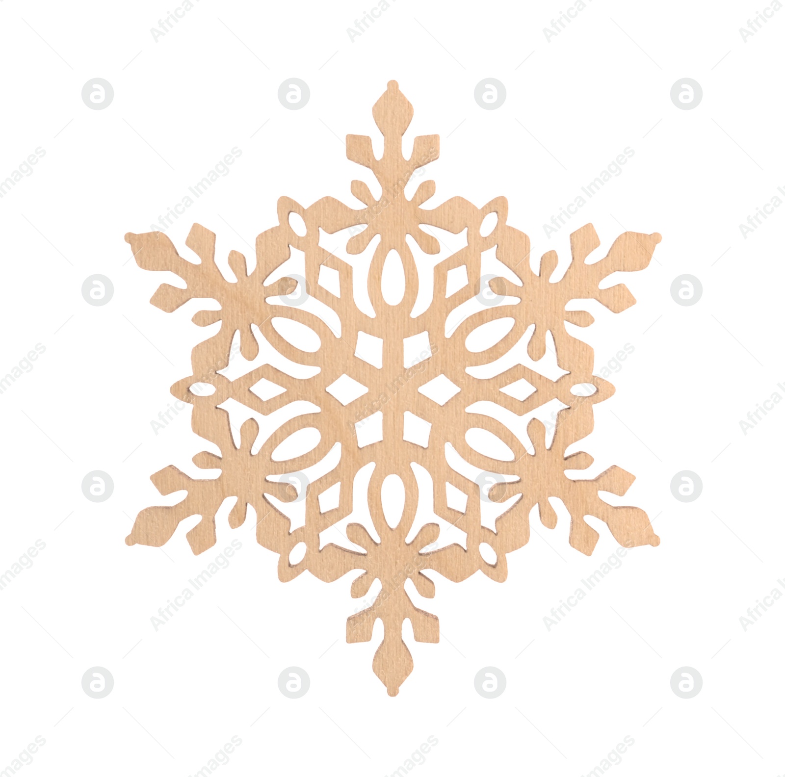 Beautiful decorative snowflake isolated on white. Christmas decoration Photo of Beautiful decorative snowflake isolated on white. Christmas decoration