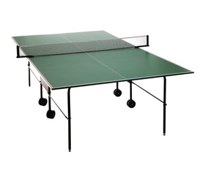 Green ping pong table isolated on white Image of Green ping pong table isolated on white