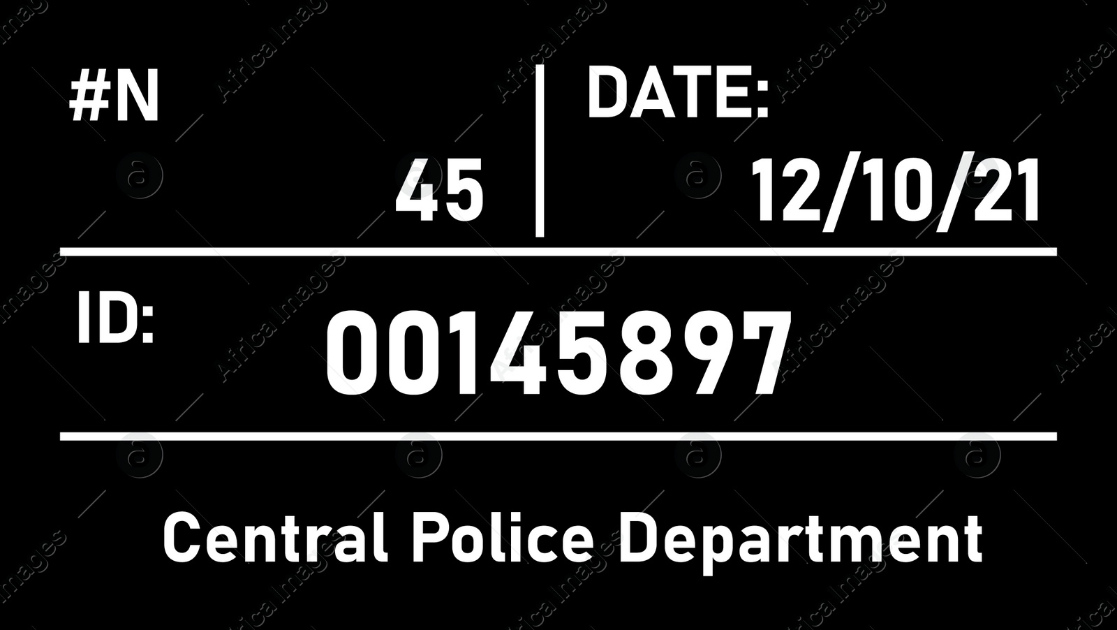 Mugshot letter board, illustration. Board for police photograph Illustration of Mugshot letter board, illustration. Board for police photograph