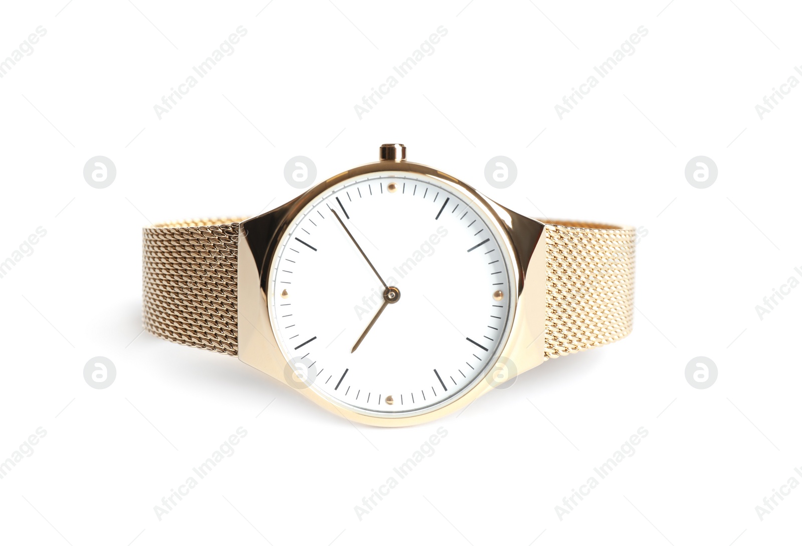 Luxury wrist watch isolated on white. Fashion accessory Photo of Luxury wrist watch isolated on white. Fashion accessory