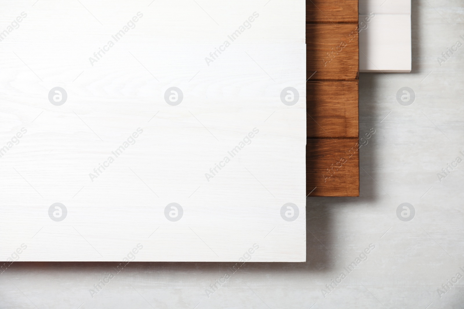 Different wooden surfaces for photography, flat lay. Stylish photo background Photo of Different wooden surfaces for photography, flat lay. Stylish photo background