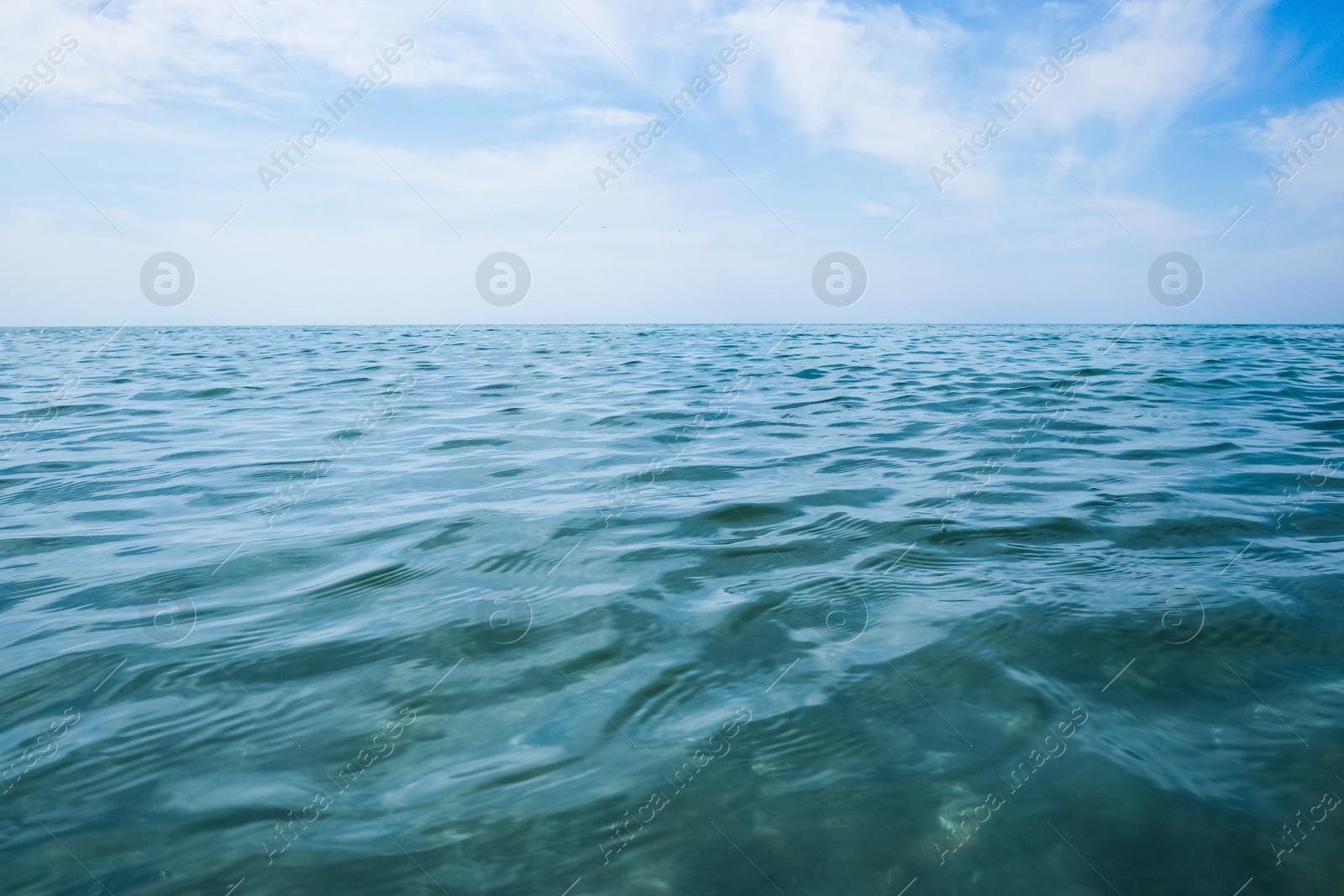 Picturesque view of beautiful sea and blue sky Photo of Picturesque view of beautiful sea and blue sky