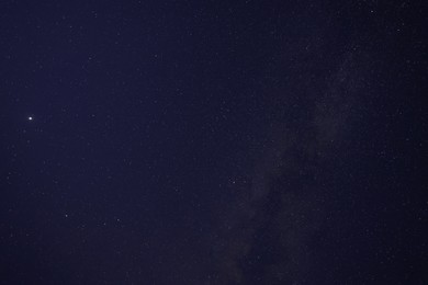 Picturesque view of starry sky at night Photo of Picturesque view of starry sky at night