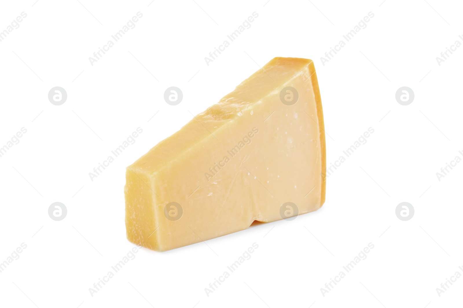 Piece of delicious parmesan cheese isolated on white Photo of Piece of delicious parmesan cheese isolated on white