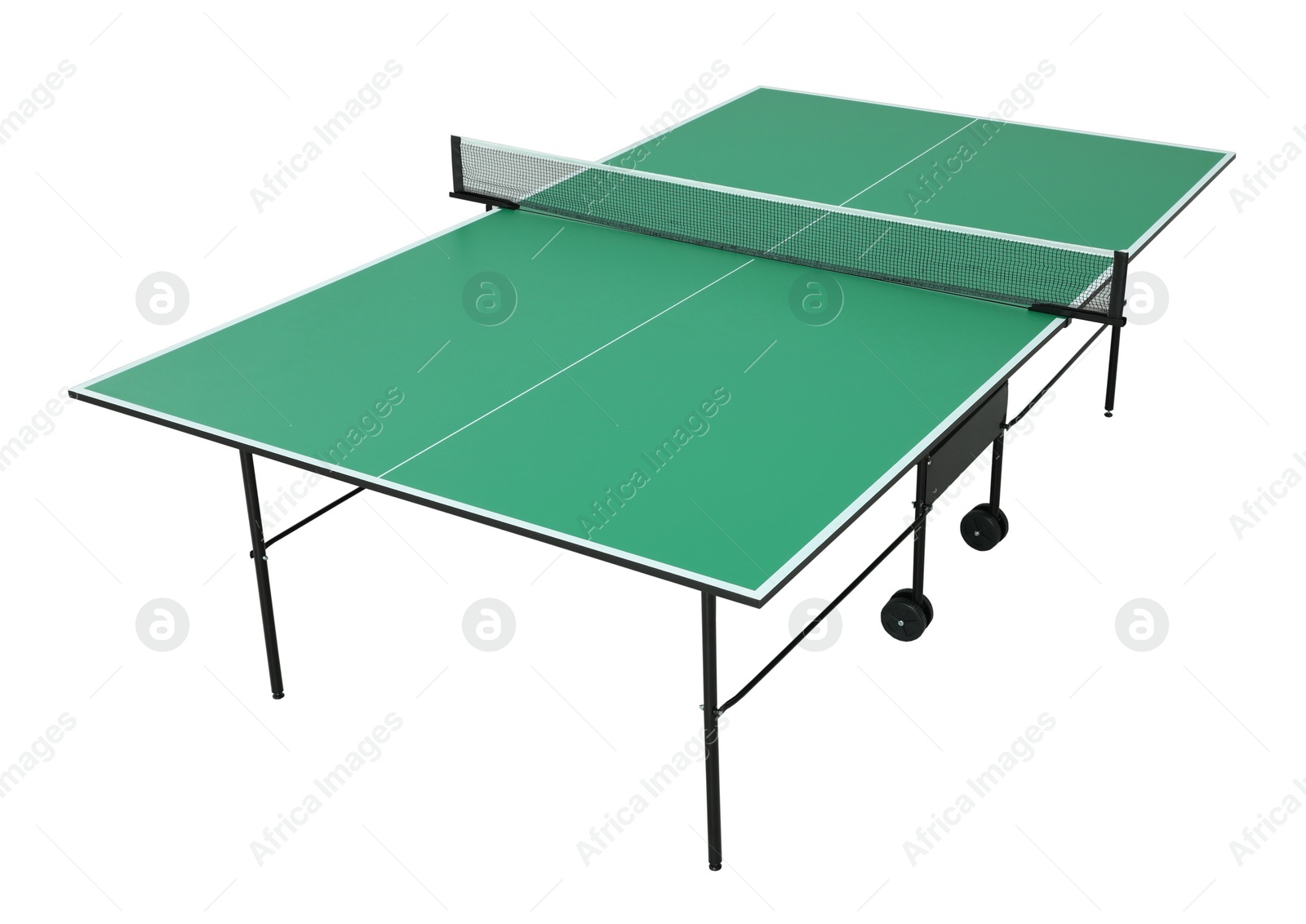 Green ping pong table isolated on white Image of Green ping pong table isolated on white