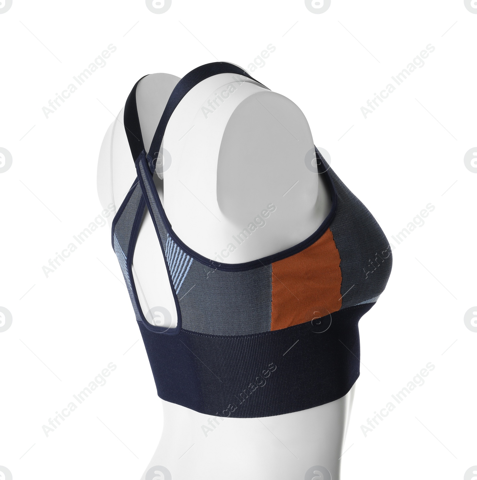 Women's top isolated on white. Sports clothing Photo of Women's top isolated on white. Sports clothing