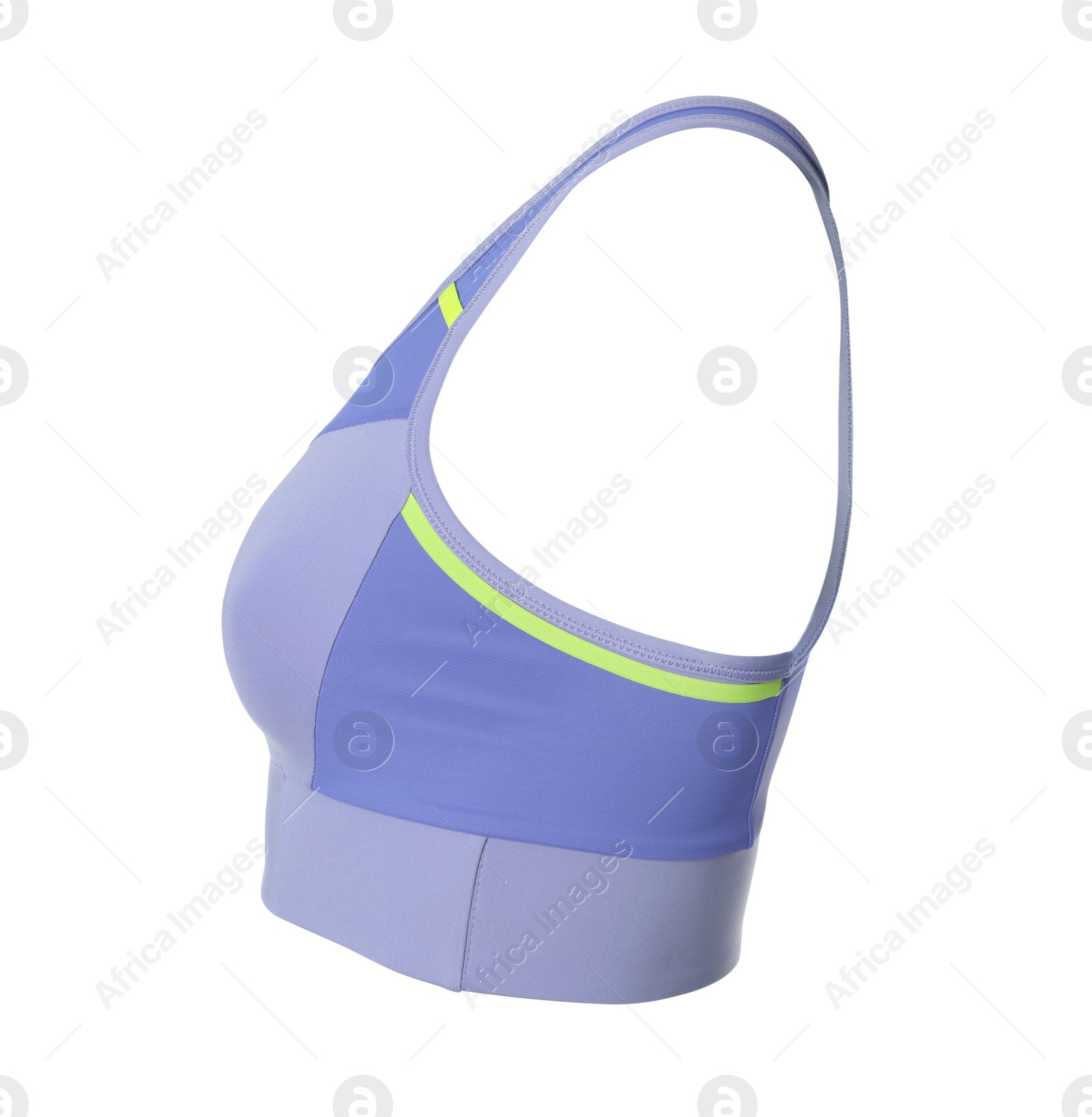 Purple women's top isolated on white. Sports clothing Photo of Purple women's top isolated on white. Sports clothing