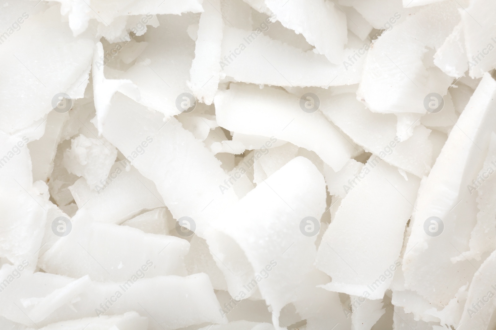 Fresh coconut flakes, closeup Photo of Fresh coconut flakes, closeup