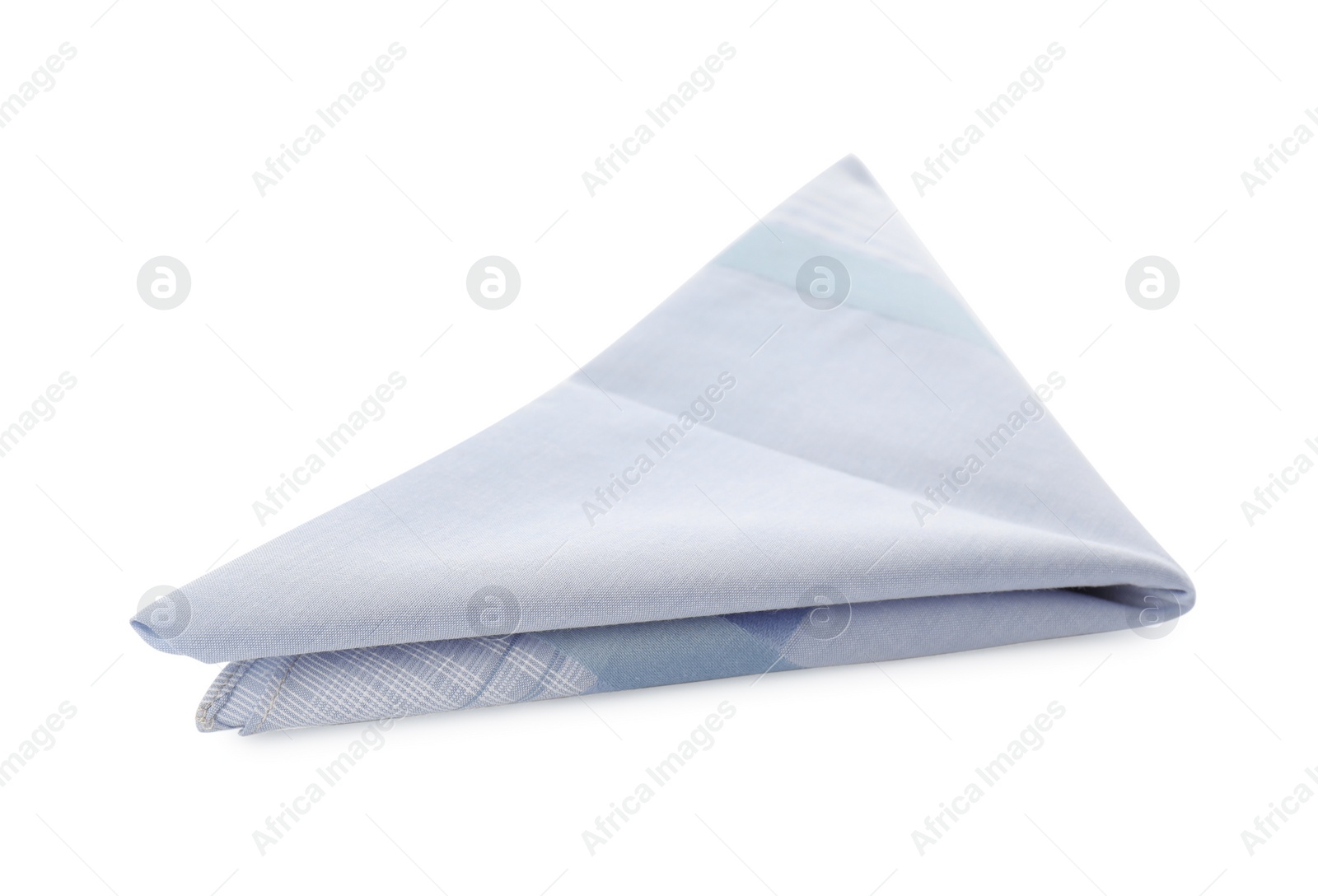 Folded handkerchief isolated on white. Stylish accessory Photo of Folded handkerchief isolated on white. Stylish accessory