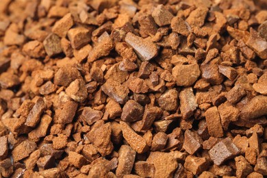 Pile of chicory granules as background, closeup Photo of Pile of chicory granules as background, closeup