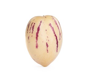 Fresh ripe pepino melon isolated on white Photo of Fresh ripe pepino melon isolated on white