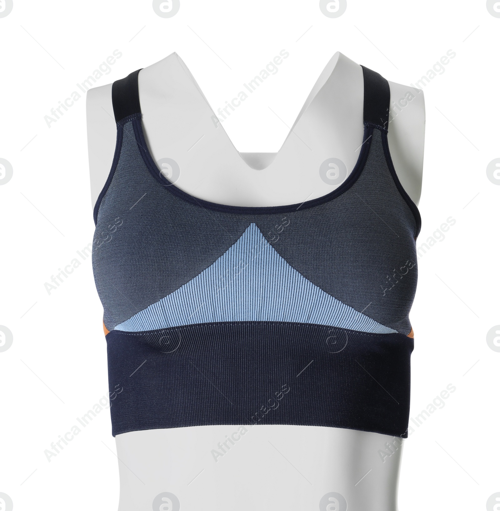 Women's top isolated on white. Sports clothing Photo of Women's top isolated on white. Sports clothing