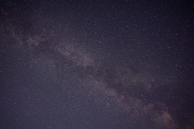 Picturesque view of starry sky at night Photo of Picturesque view of starry sky at night