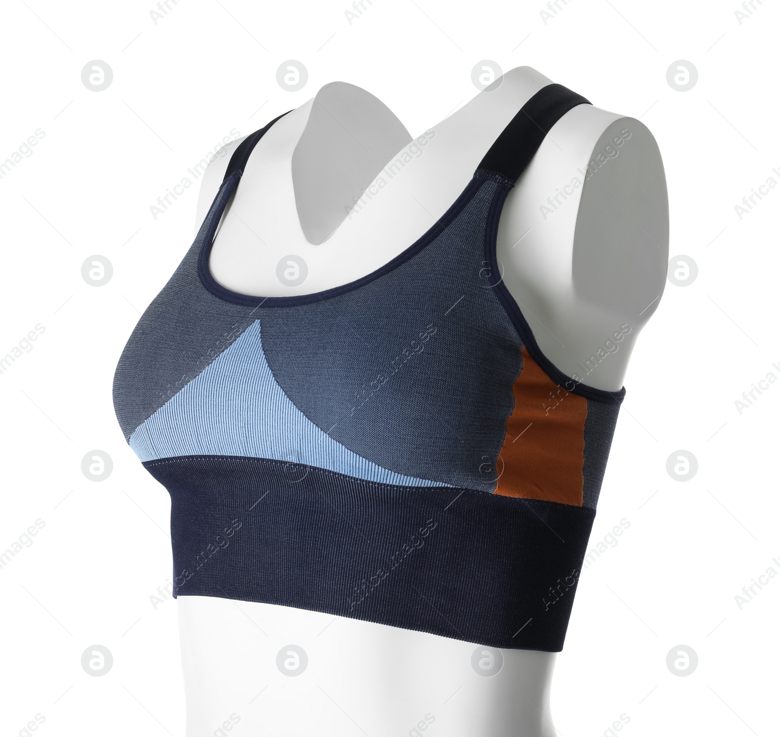 Women's top isolated on white. Sports clothing Photo of Women's top isolated on white. Sports clothing