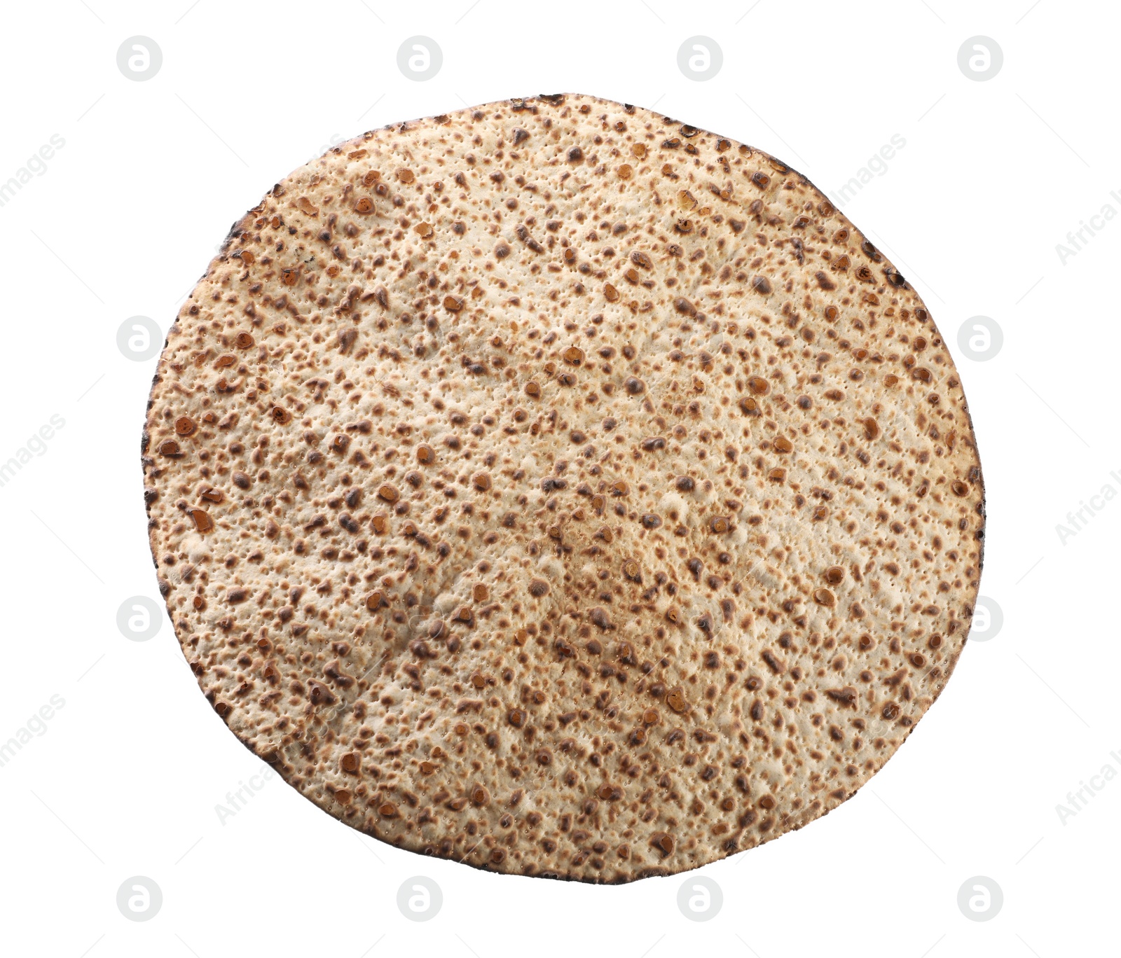 Tasty matzo isolated on white, top view. Passover (Pesach) celebration Photo of Tasty matzo isolated on white, top view. Passover (Pesach) celebration