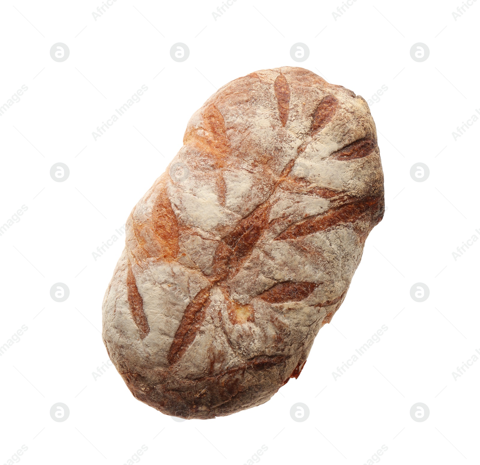 Loaf of delicious fresh bread isolated on white Photo of Loaf of delicious fresh bread isolated on white