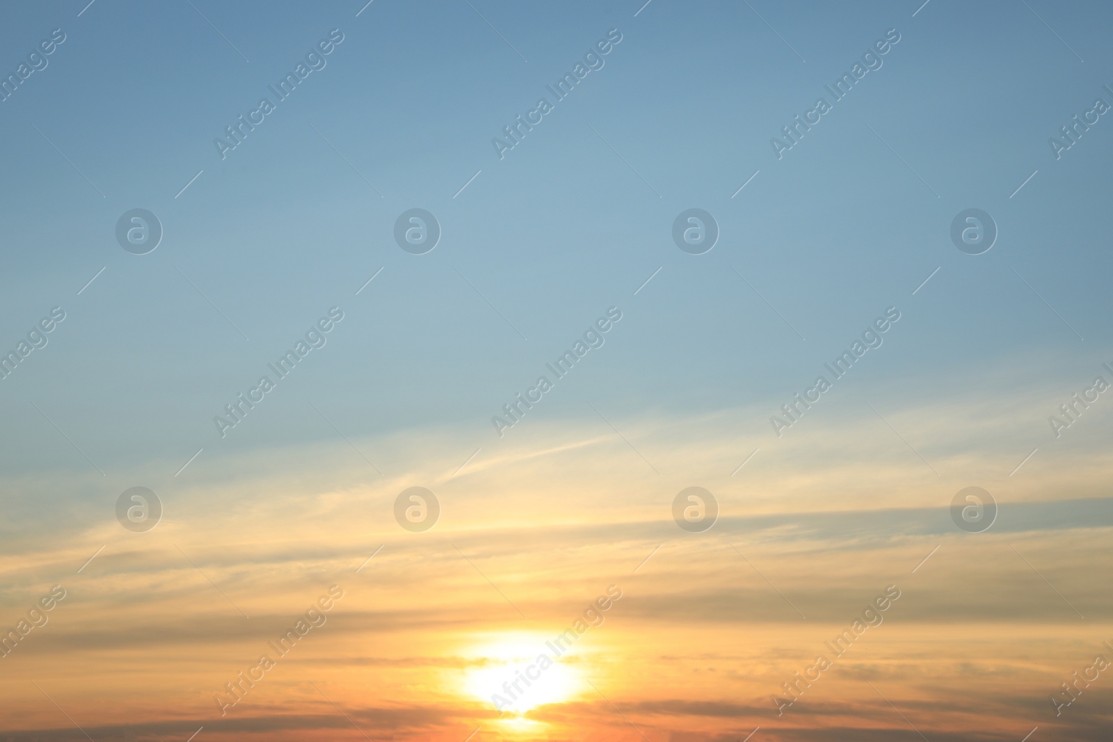 Picturesque view of beautiful sky at sunrise. Morning time Photo of Picturesque view of beautiful sky at sunrise. Morning time