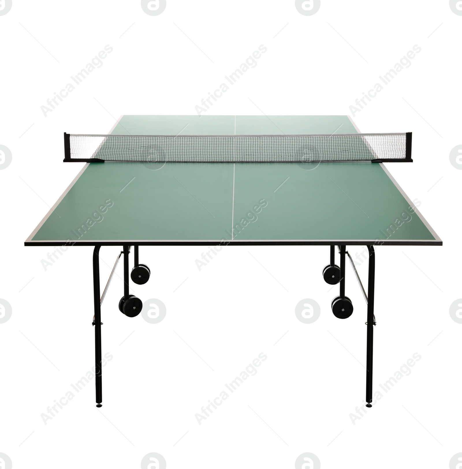 Green ping pong table isolated on white Image of Green ping pong table isolated on white