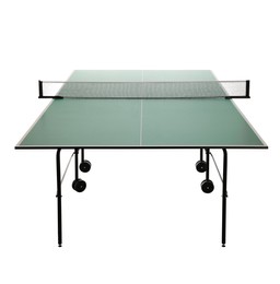 Green ping pong table isolated on white Image of Green ping pong table isolated on white