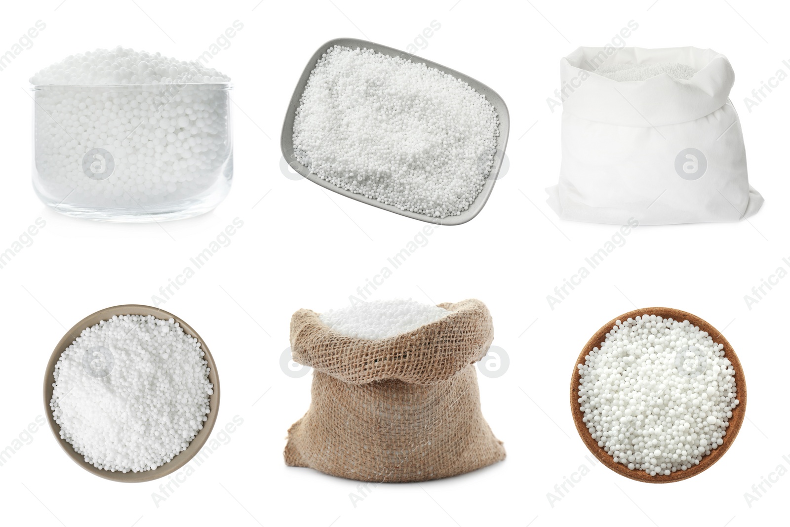 Set with ammonium nitrate pellets on white background. Mineral fertilizer Image of Set with ammonium nitrate pellets on white background. Mineral fertilizer
